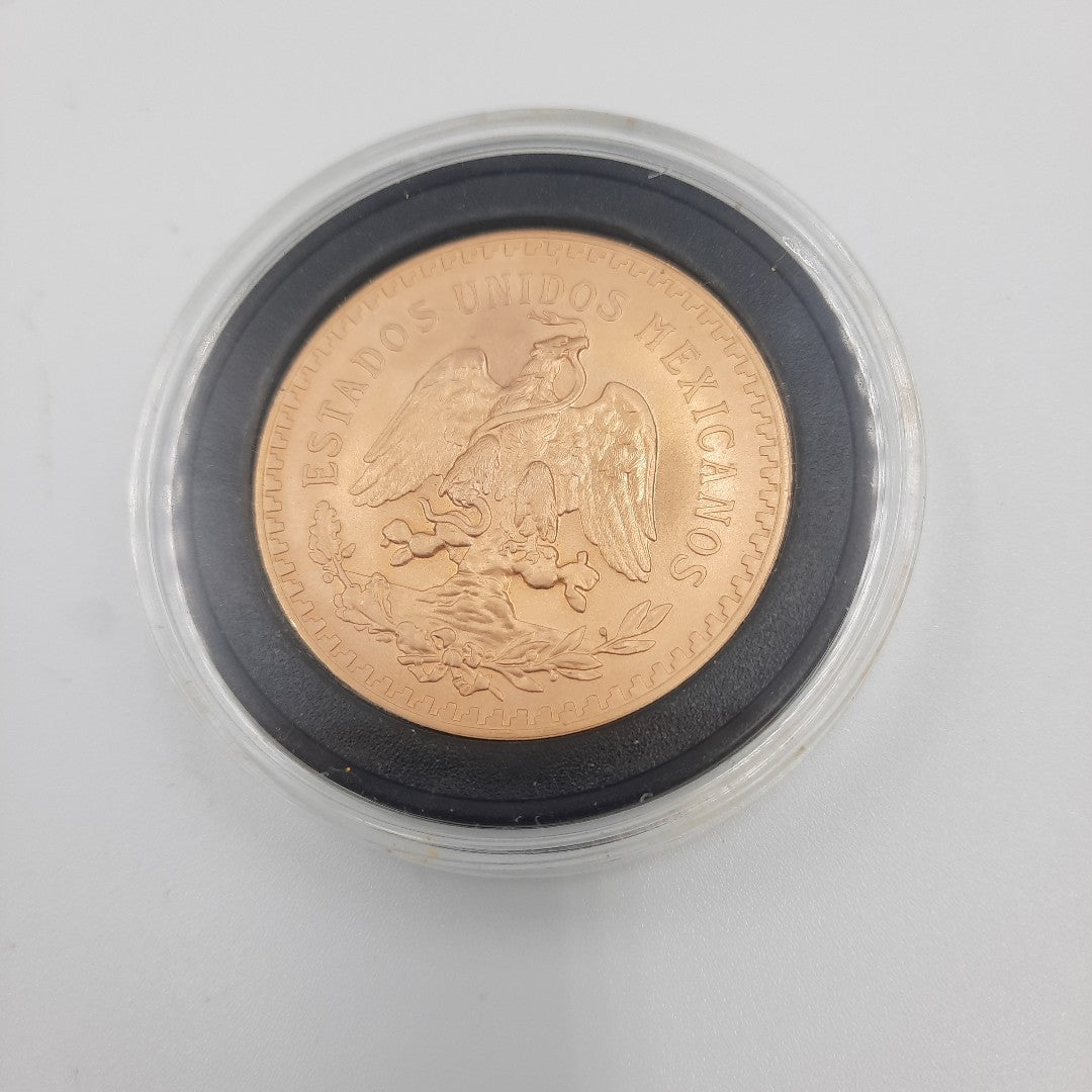 Moneda Centenario Cincuenta Pesos Oro Mexicano 21.6K
