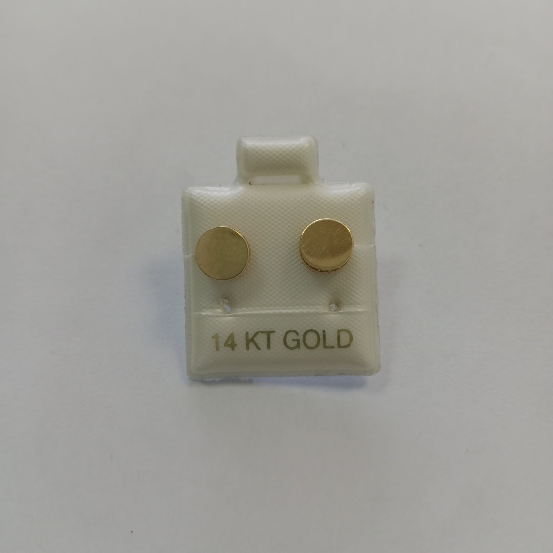 BROQUELES ORO 14K 1.5 (NUEVO)
