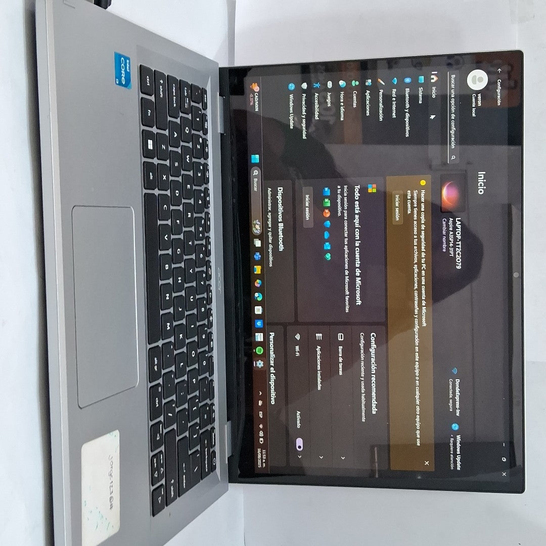 LAPTOP ACER ASPIRE 3 SPIN 14 A3SP14-31PT-38YA (2023) 256 GB SSD 8 GB RAM (SEMINUEVO)