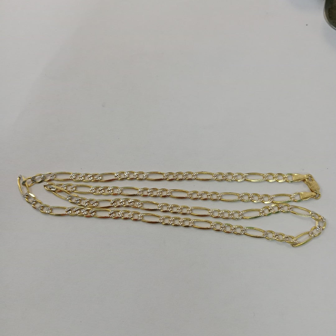 CADENAS CARTIER 3*1 DIAMANTADA ORO 10K 10 (NUEVO)