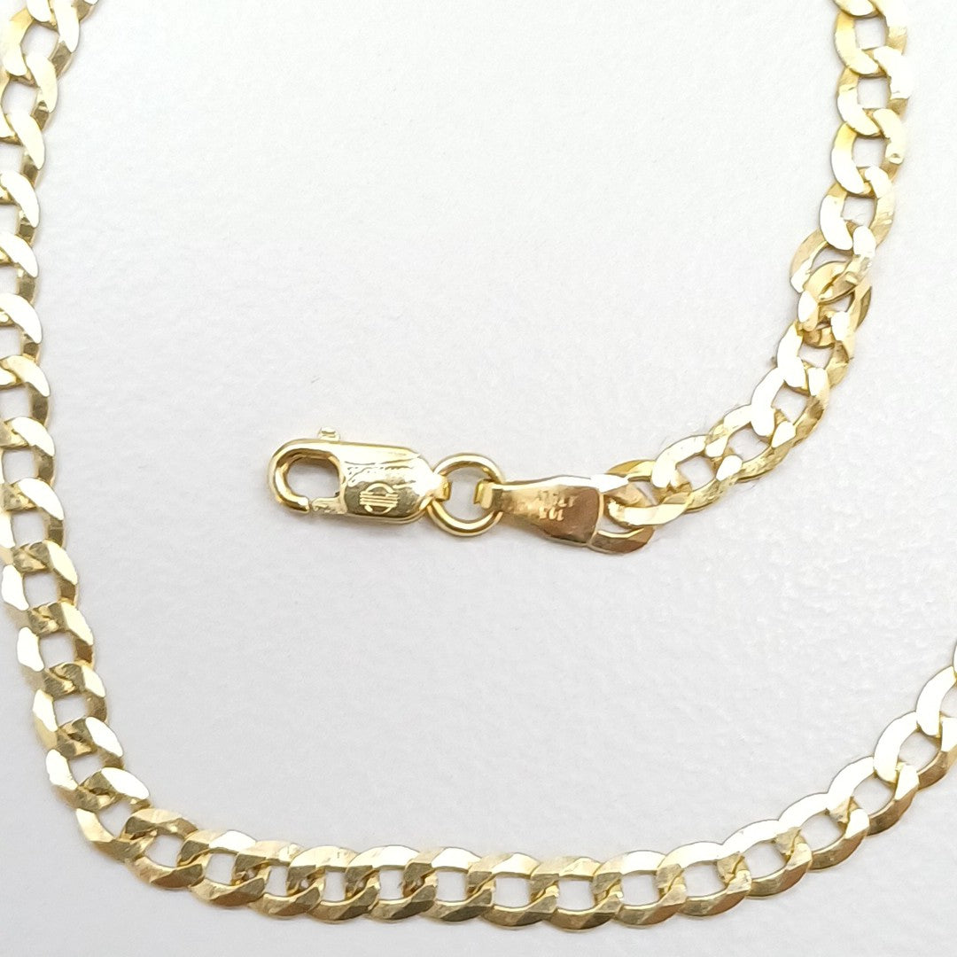 CADENAS BARBADA AMARILLA ORO 14K 6.9 (NUEVO)