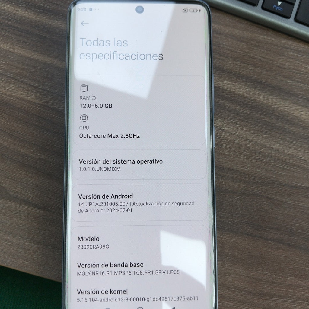 CELULAR XIAOMI REDMI NOTE 13 PRO+ 5G 23090RA98G (2023) 512 GB 12 GB RAM (SEMINUEVO)