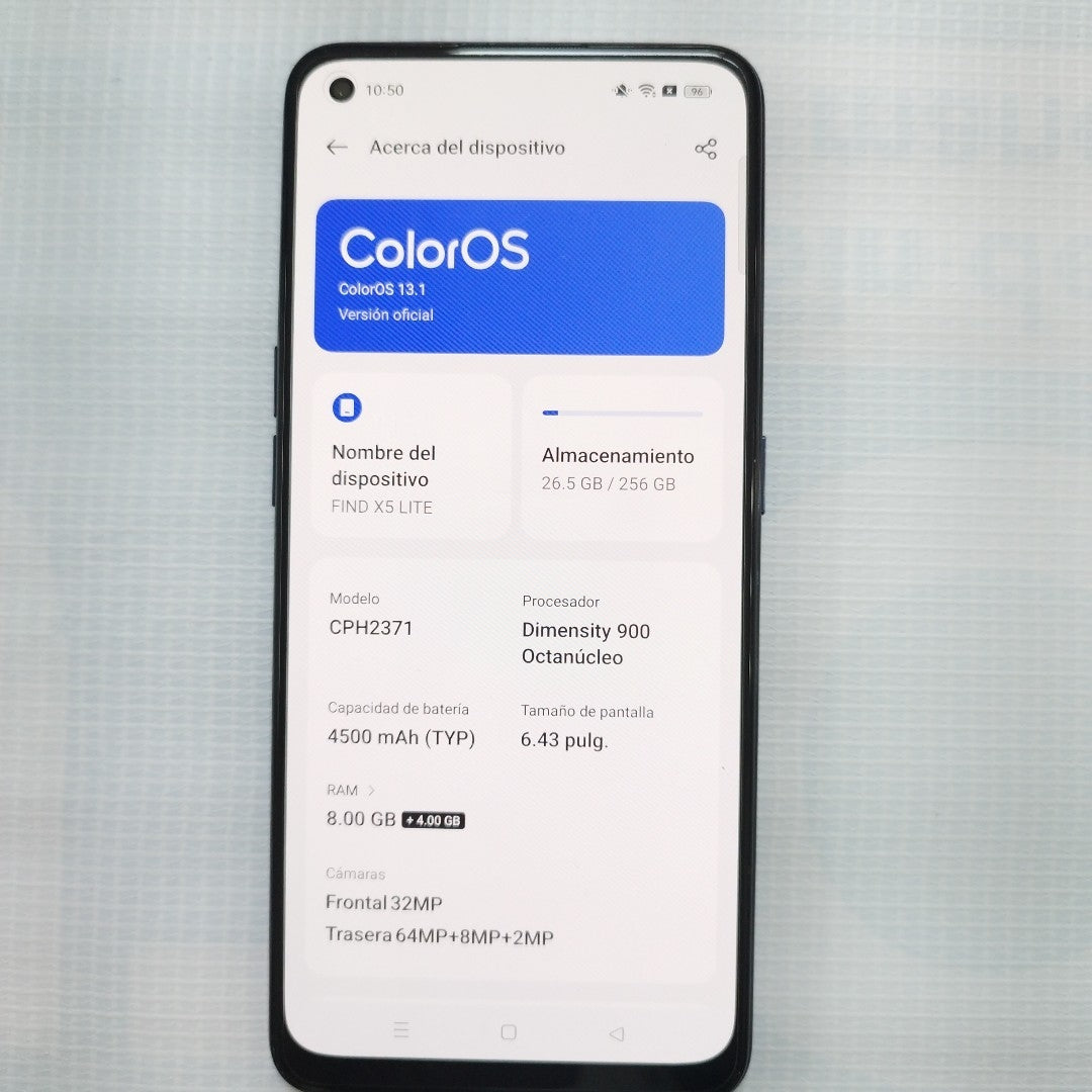 CELULAR OPPO  FIND X5 LITE CPH2371 (2022) 256 GB 8 GB RAM (SEMINUEVO)
