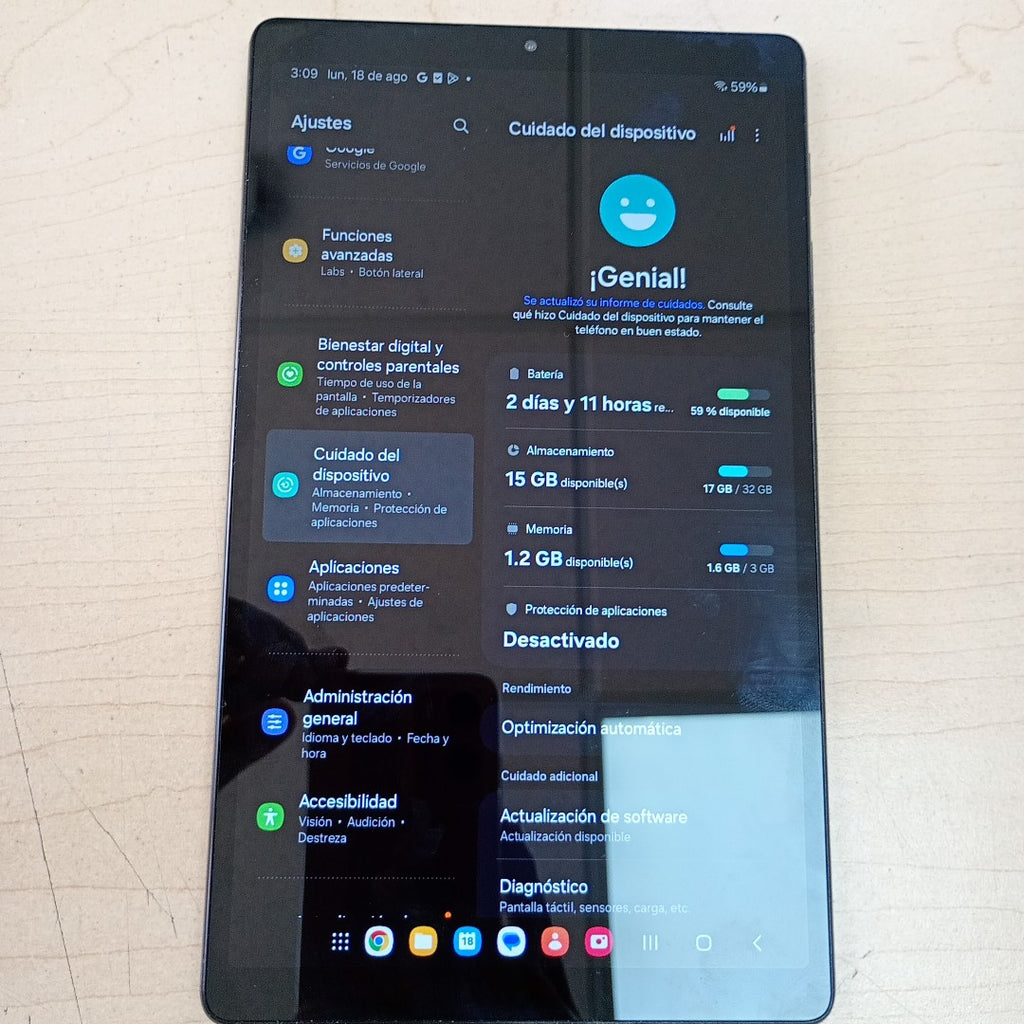 TABLETA SAMSUNG GALAXY TAB A7 LITE SM-T220 32 GB 3 GB RAM (SEMINUEVO)