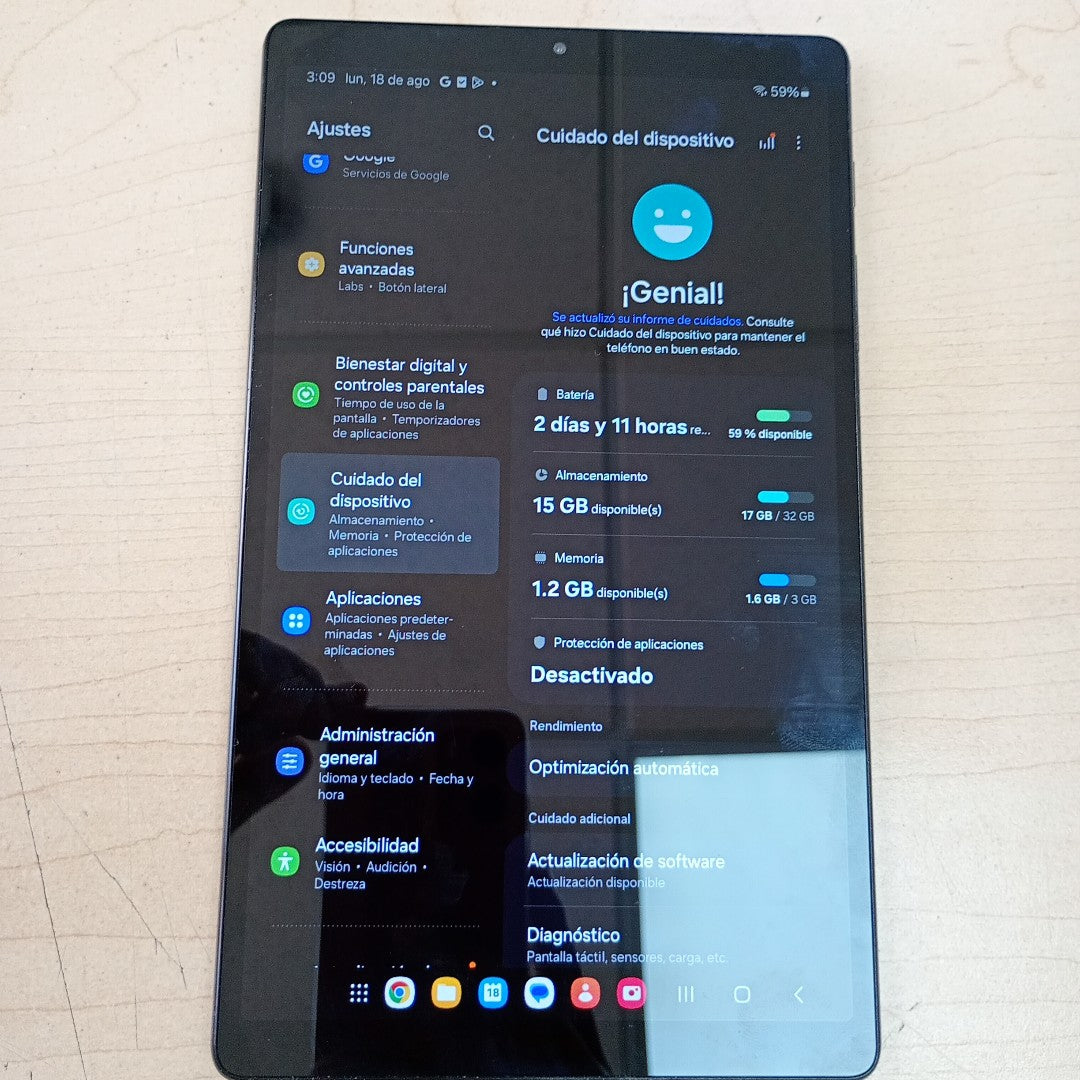 TABLETA SAMSUNG GALAXY TAB A7 LITE SM-T220 32 GB 3 GB RAM (SEMINUEVO)