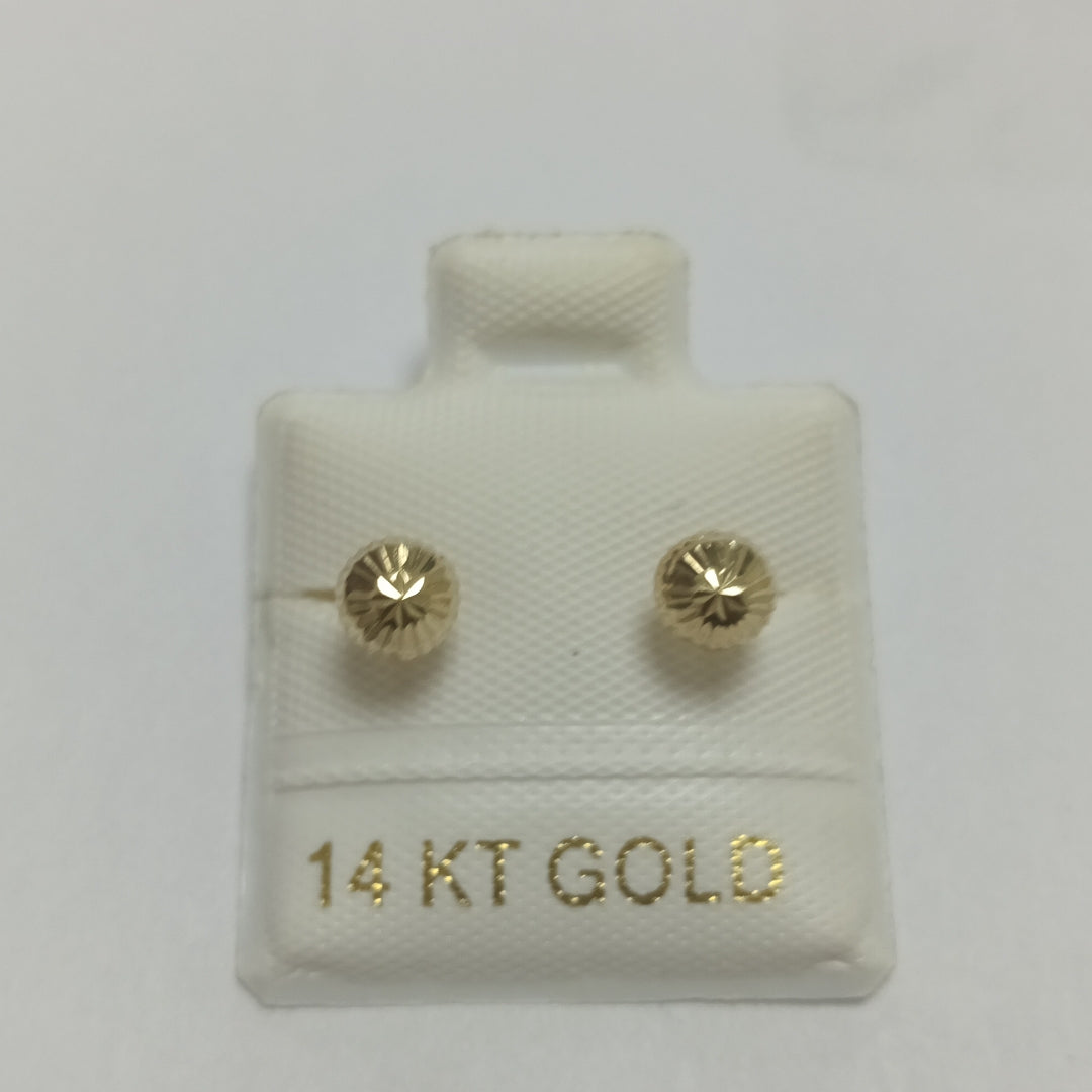 BROQUELES ORO 14K 1 (NUEVO)