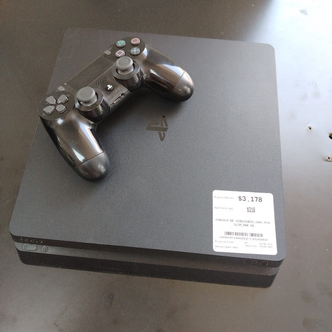CONSOLA DE VIDEOJUEGO SONY PS4 SLIM 500 GB  (SEMINUEVO)