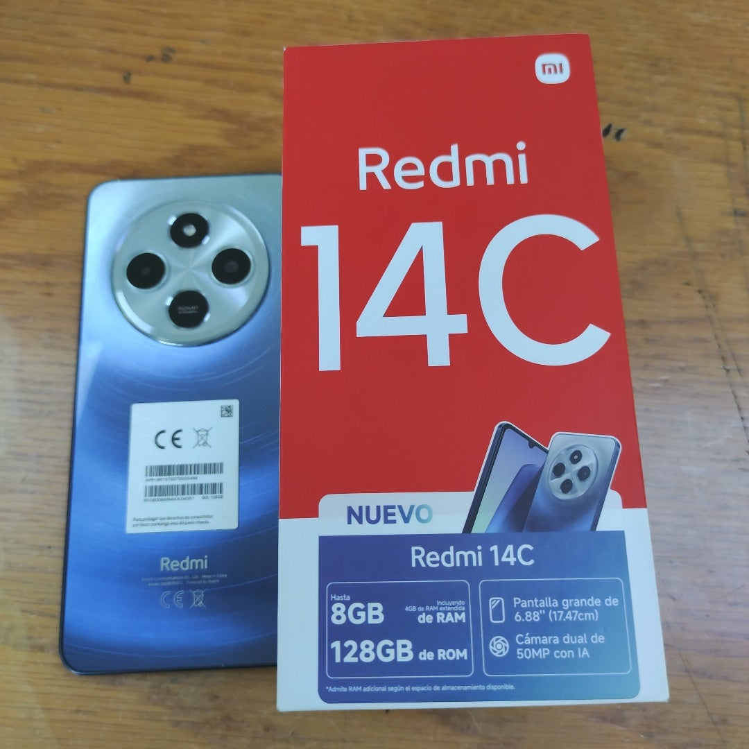 CELULAR XIAOMI REDMI 14C 2409BRN2CL (2024) 128 GB 4 GB RAM (SEMINUEVO)