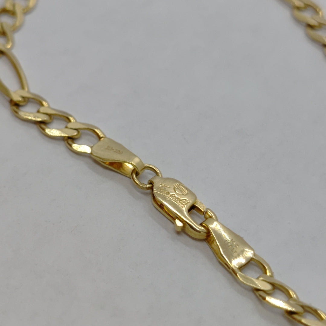 PULSERAS CABALLERO CARTIER 3*1 AMARILLA ORO 14K 5.1 (NUEVO)