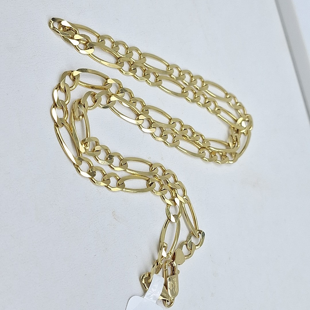 CADENAS CARTIER 3*1 AMARILLA ORO 14K 24.5 (NUEVO)