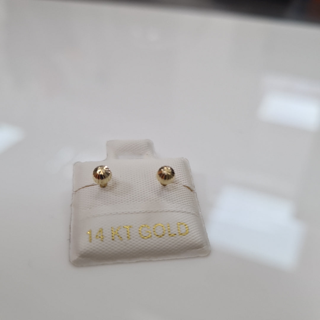 BROQUELES ORO 14K 1 (NUEVO)