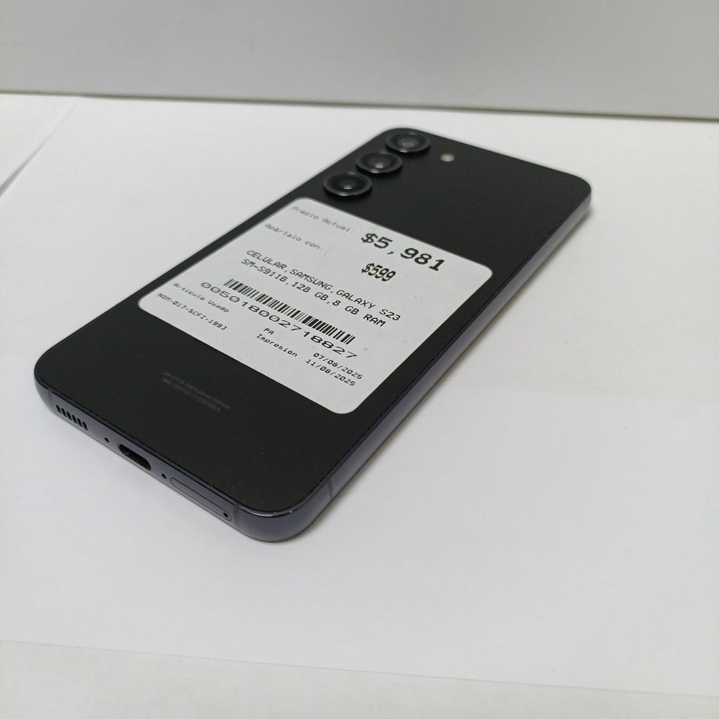 CELULAR SAMSUNG GALAXY S23 SM-S911B 128 GB 8 GB RAM (SEMINUEVO)