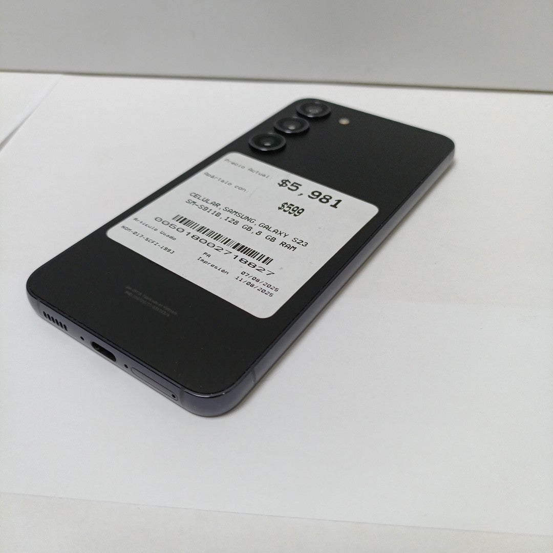 CELULAR SAMSUNG GALAXY S23 SM-S911B 128 GB 8 GB RAM (SEMINUEVO)