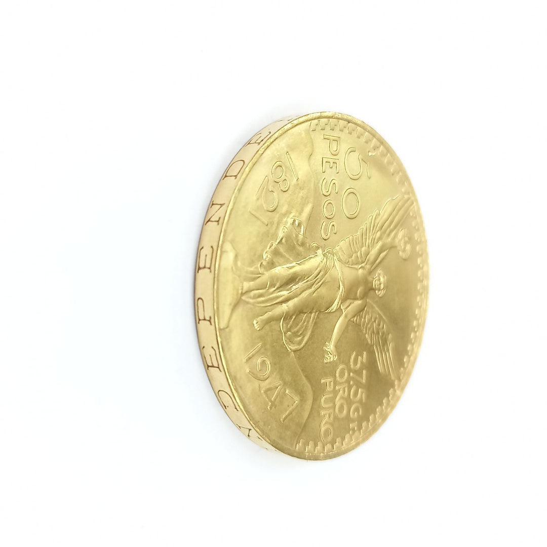 K1 41.6 GRMS - DESC.  0 GRAMOS - 21 K - AVALÚO  69638.4 * * IDENTIFICACIÓN  MONEDA NOMINATIVA. * MONEDAS PESOS  50 PESO (SEMINUEVO)