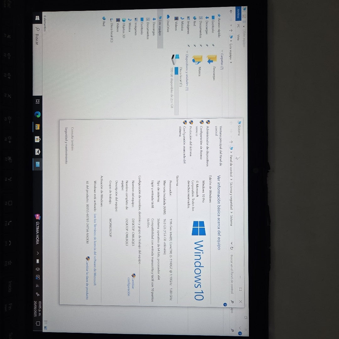 LAPTOP LENOVO THINKPAD X12 DETACHABLE GEN 1 (2021) 256 GB SSD 16 GB RAM (SEMINUEVO)
