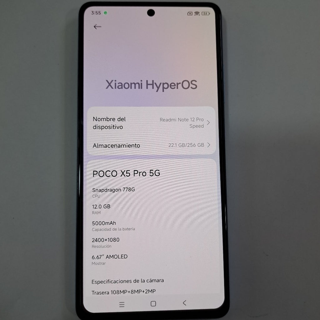 CELULAR XIAOMI POCO X5 PRO 22101320G (2023) 256 GB 12 GB RAM (SEMINUEVO)