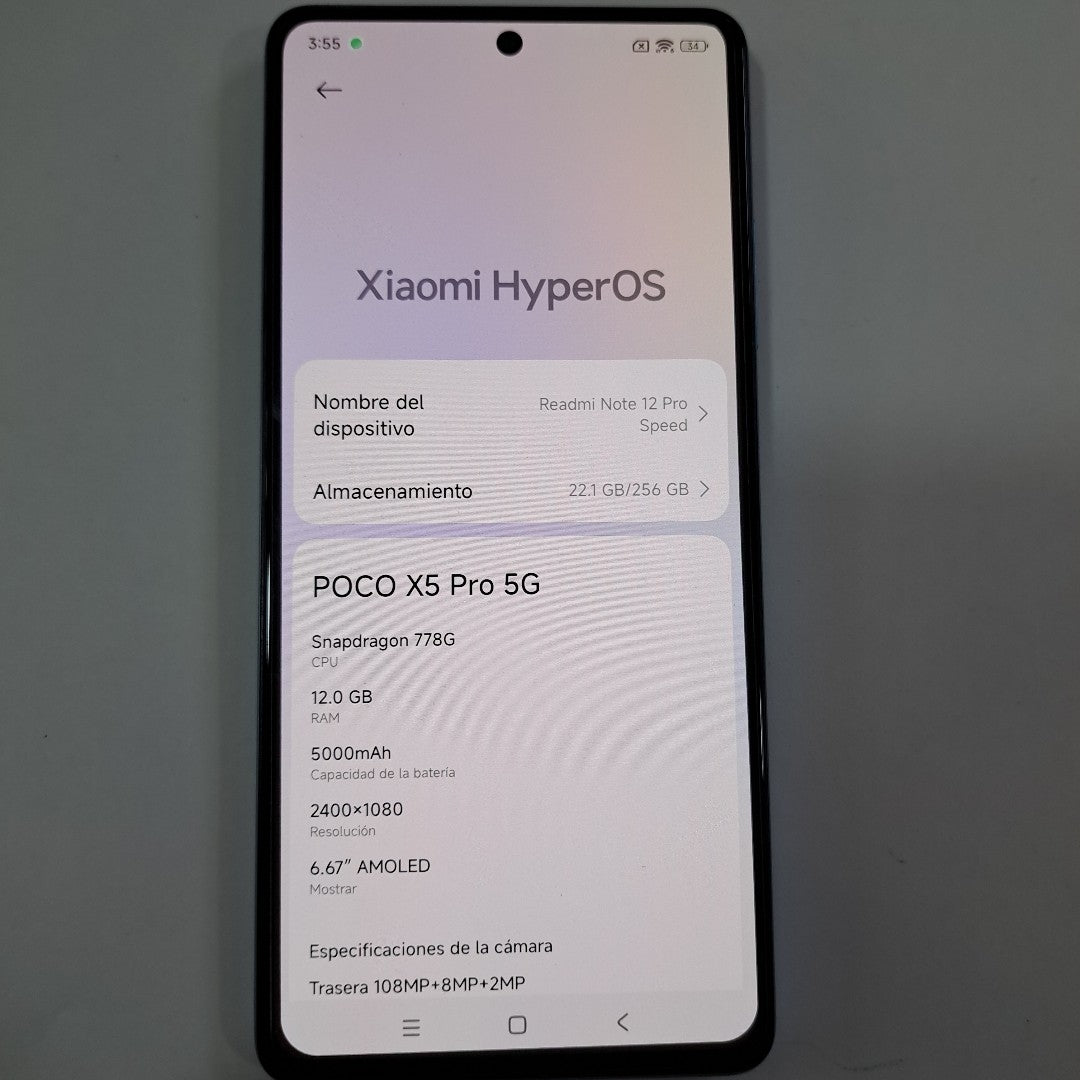 CELULAR XIAOMI POCO X5 PRO 22101320G (2023) 256 GB 12 GB RAM (SEMINUEVO)