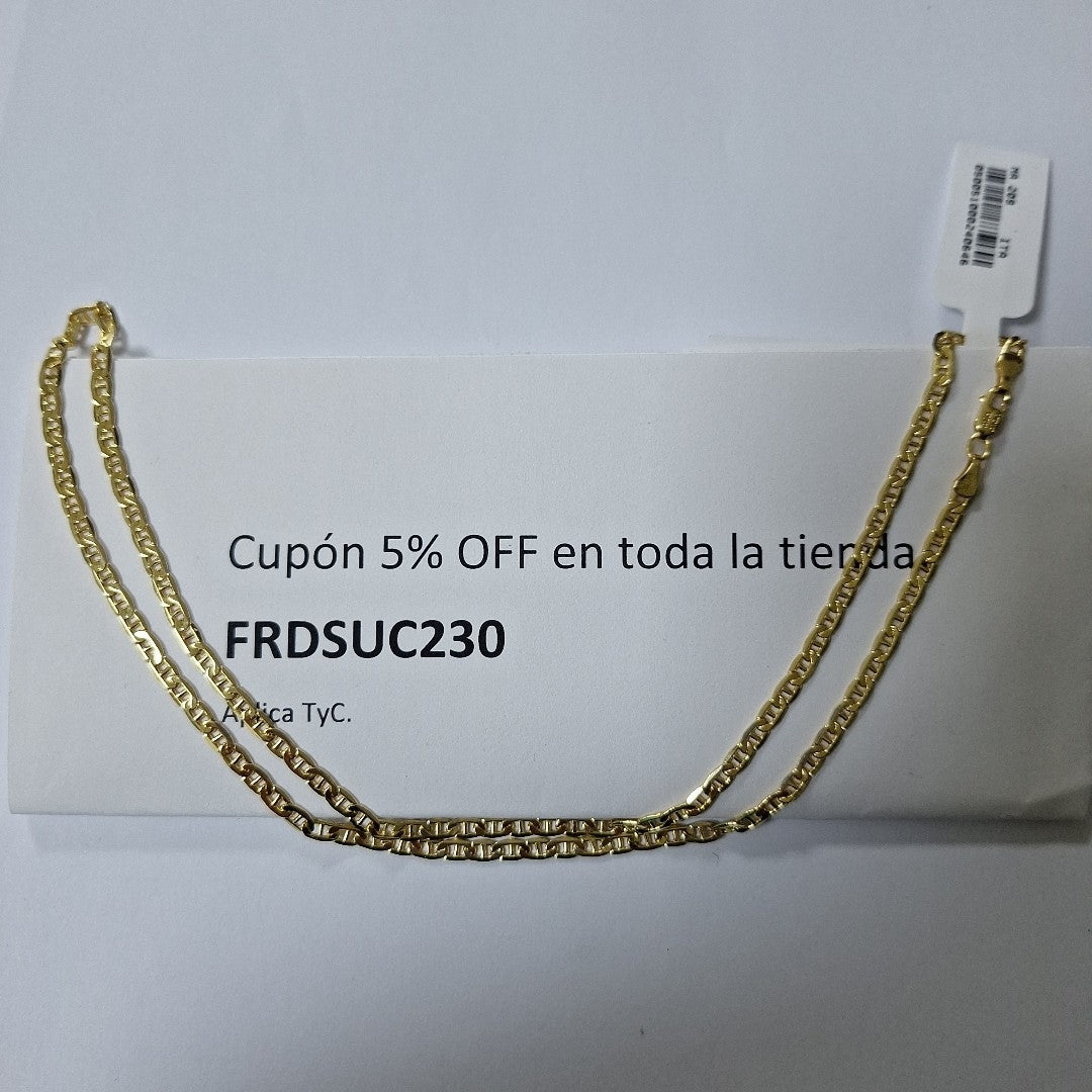 CADENAS GUCHI ORO 14K 10.2 (NUEVO)