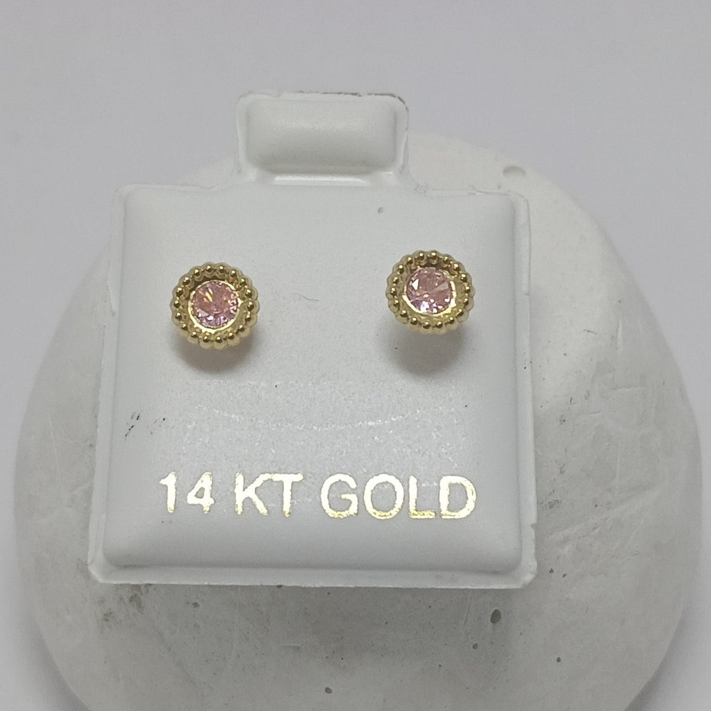 BROQUELES ORO 14K 1 (NUEVO)