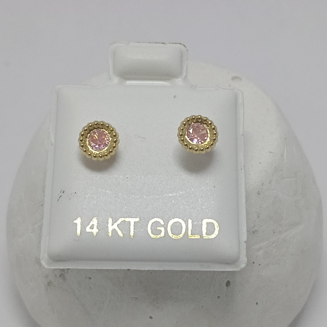 BROQUELES ORO 14K 1 (NUEVO)