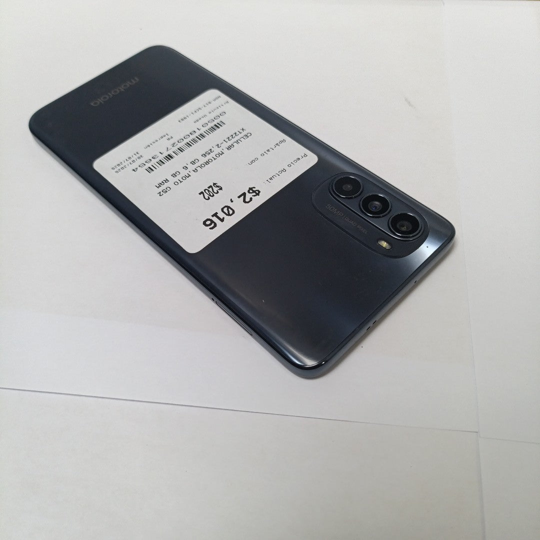 CELULAR MOTOROLA MOTO G52 XT2221-2 256 GB 6 GB RAM (SEMINUEVO)