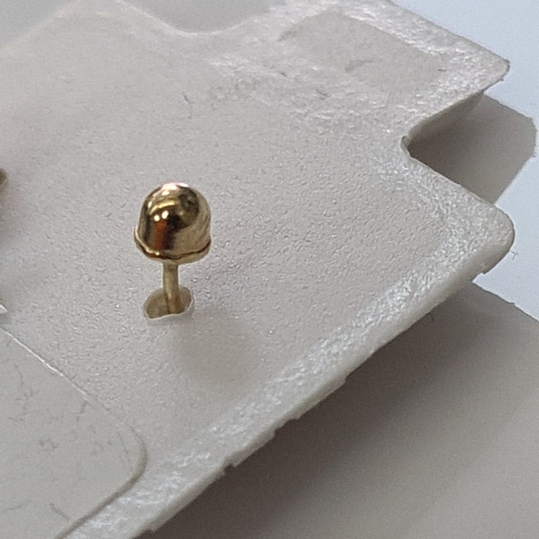 BROQUELES ORO 14K 1 (NUEVO)