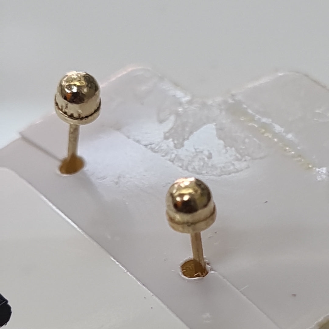 BROQUELES ORO 14K 1 (NUEVO)