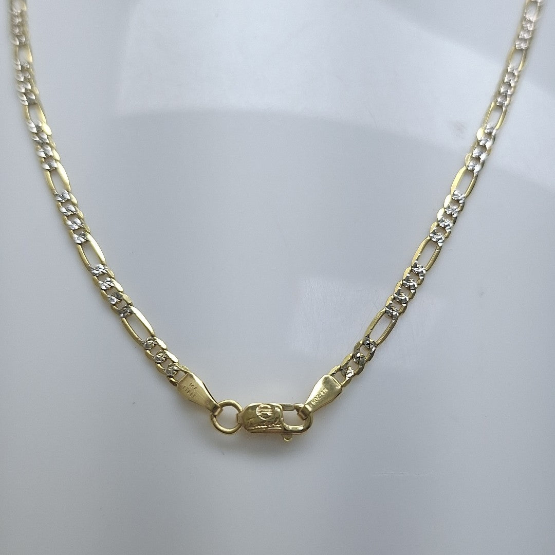CADENAS CARTIER 3*1 DIAMANTADA ORO 14K 4.7 (NUEVO)