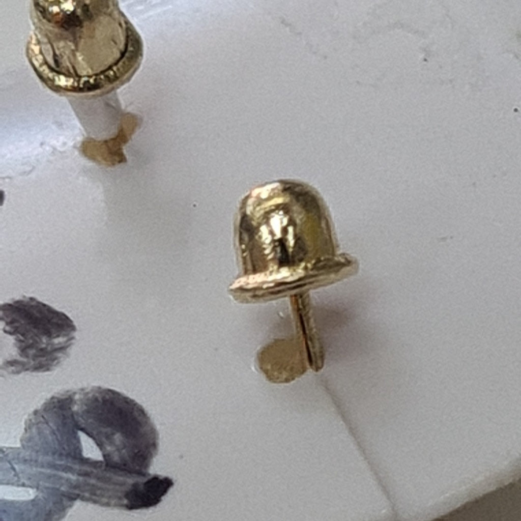 BROQUELES ORO 14K 1 (NUEVO)