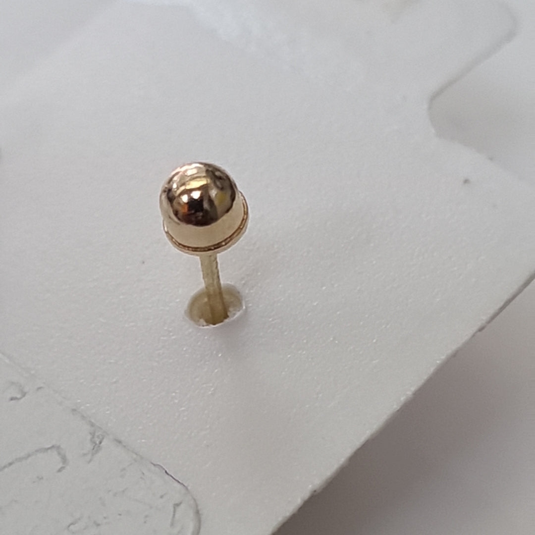 BROQUELES ORO 14K 1 (NUEVO)