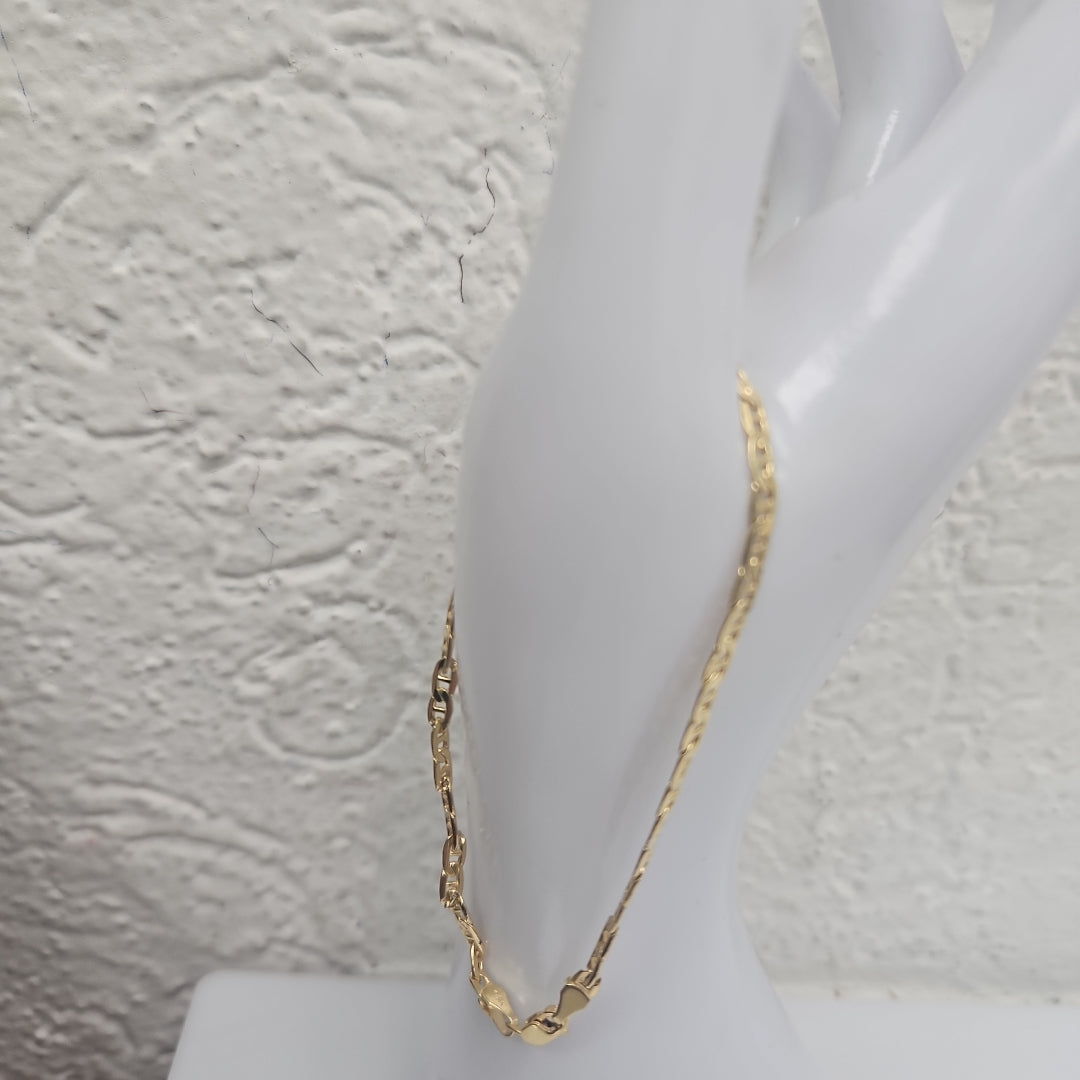 PULSERAS CABALLERO GUCCHI ORO 14K 4.4 (NUEVO)