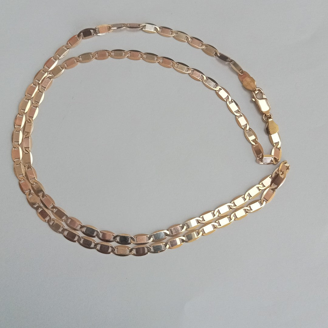 CADENAS VALENTINA/ESPEJO ORO 14K 9.8 (NUEVO)