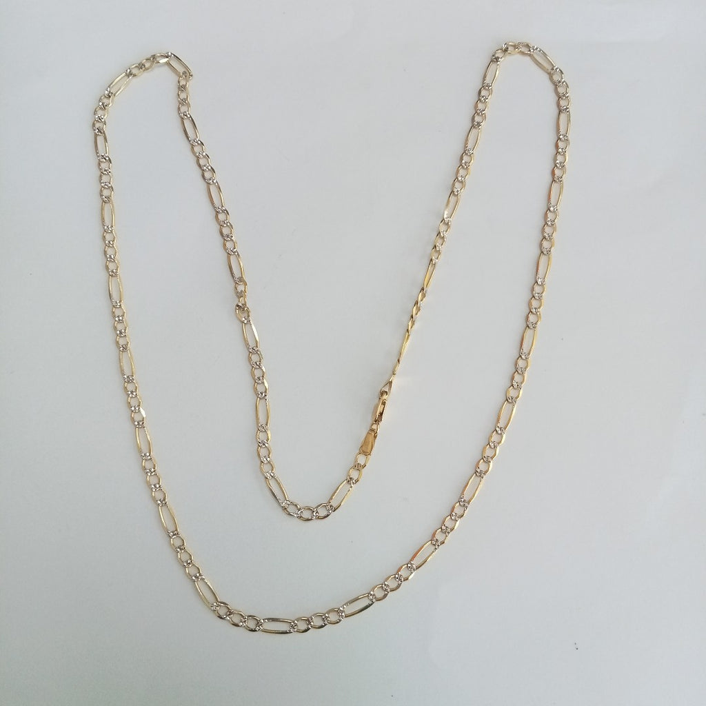CADENAS CARTIER 3*1 DIAMANTADA ORO 14K 8.1 (NUEVO)