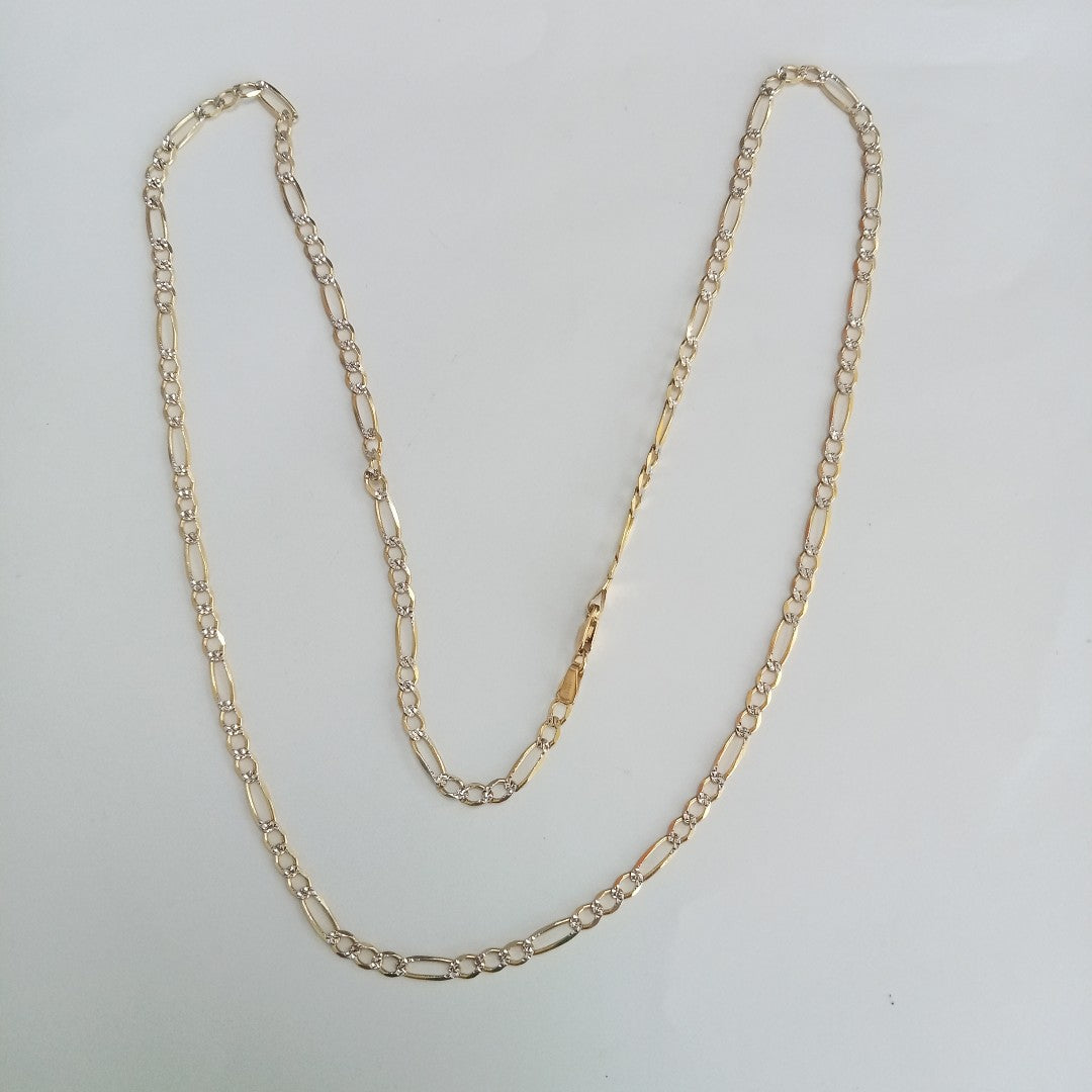 CADENAS CARTIER 3*1 DIAMANTADA ORO 14K 8.1 (NUEVO)