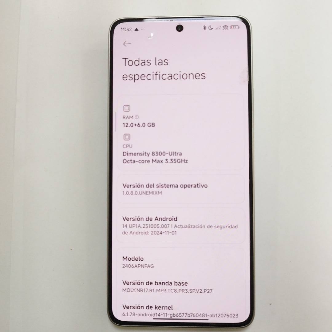 CELULAR XIAOMI 14T 5G 2406APNFAG (2024) 512 GB 12 GB RAM (SEMINUEVO)