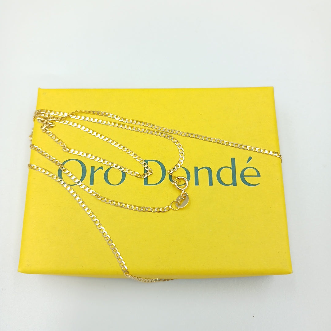 CADENAS BARBADA AMARILLA ORO 14K 1.8 (NUEVO)