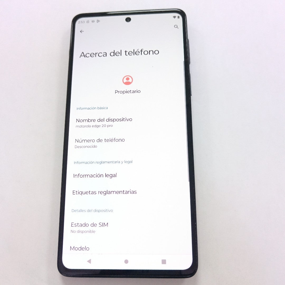 CELULAR MOTOROLA EDGE 20 PRO XT2153-1 256 GB 12 GB RAM (SEMINUEVO)
