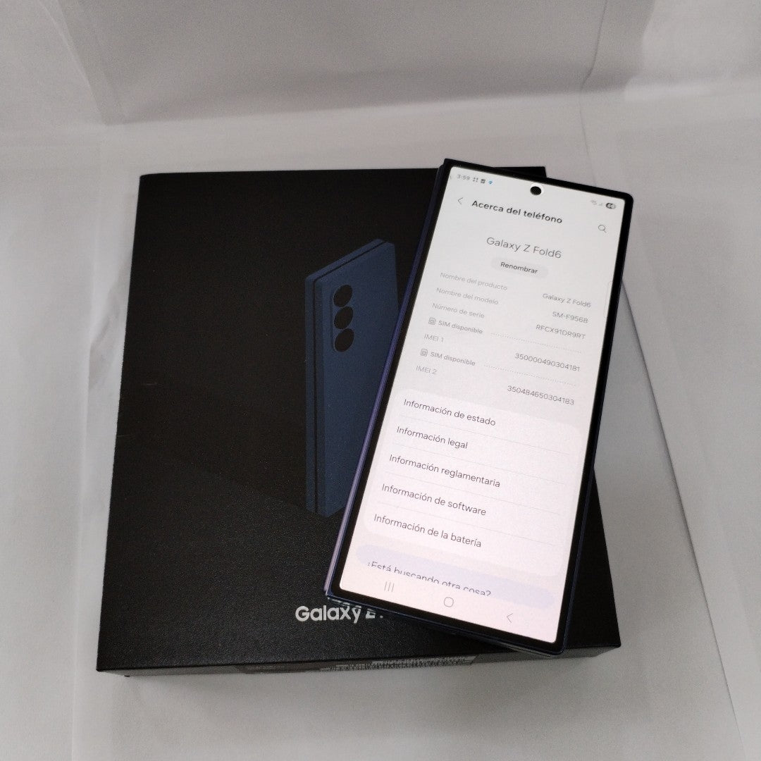 CELULAR SAMSUNG GALAXY Z FOLD6 SM-F956B 512 GB 12 GB RAM (SEMINUEVO)