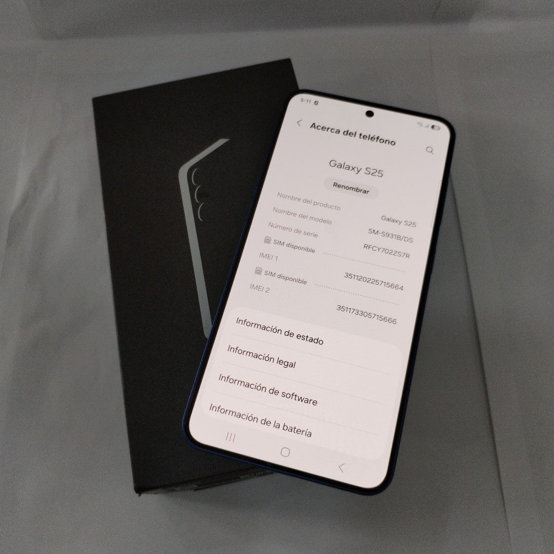 CELULAR SAMSUNG GALAXY S25 SM-S931B (2025) 256 GB 12 GB RAM (SEMINUEVO)