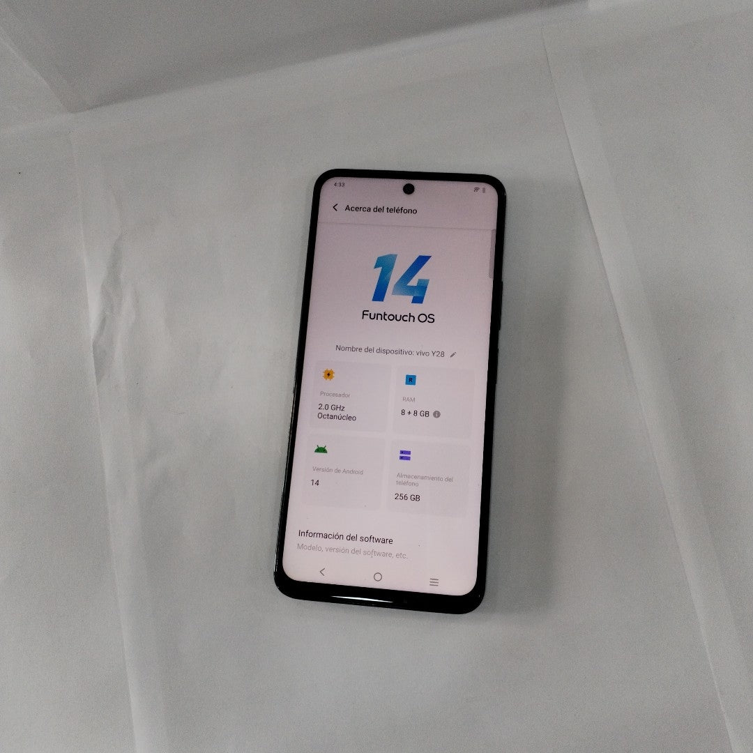 CELULAR VIVO Y28 V2352 256 GB 8 GB RAM (SEMINUEVO)