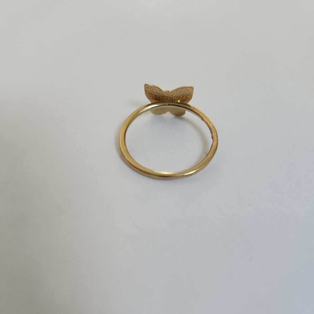 10340AND00070B2715 FRD11A ANILLO DE MARIPOSA PULIDA ORO 14K 1.7GRS (NUEVO)