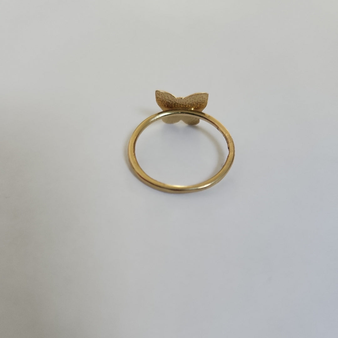 10340AND00070B2715 FRD11A ANILLO DE MARIPOSA PULIDA ORO 14K 1.7GRS (NUEVO)