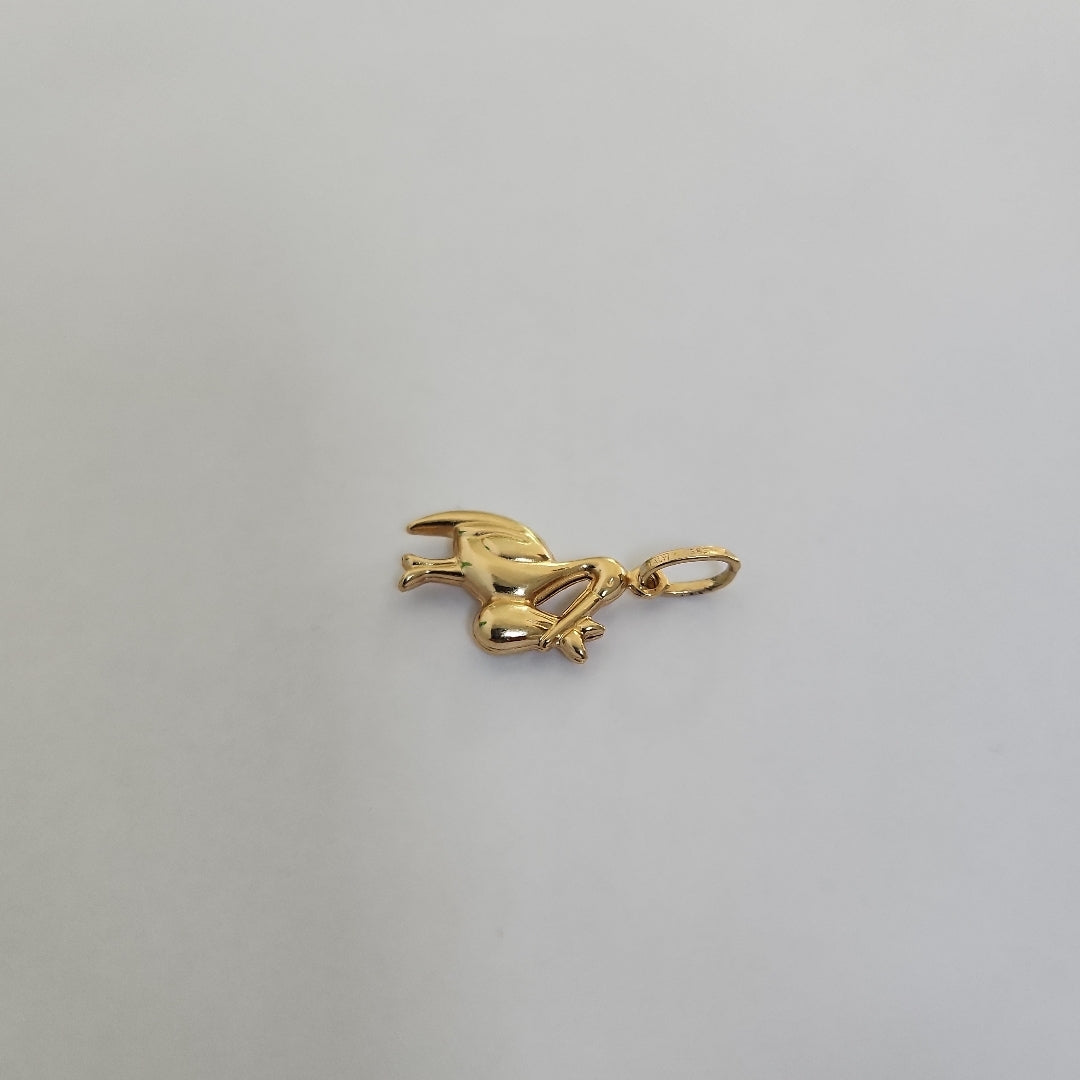 10132DIJ00000B410 FRD5 DIJE DE CIGÛEÑA O/A ORO 14K 1.2GRS (NUEVO)