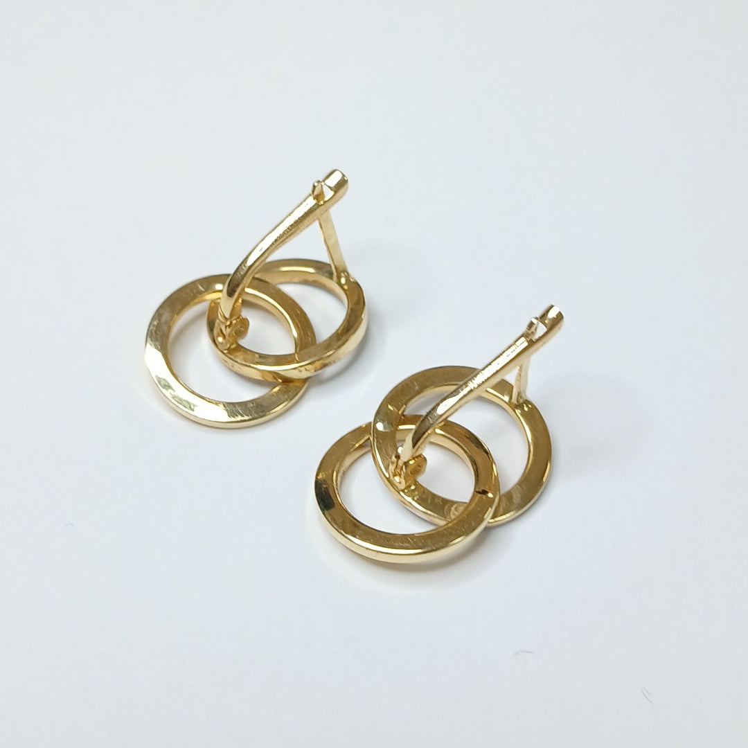 BROQUELES ORO 14K 2 (NUEVO)