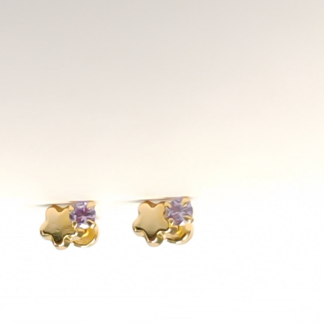 BROQUELES ORO 14K 1 (NUEVO)