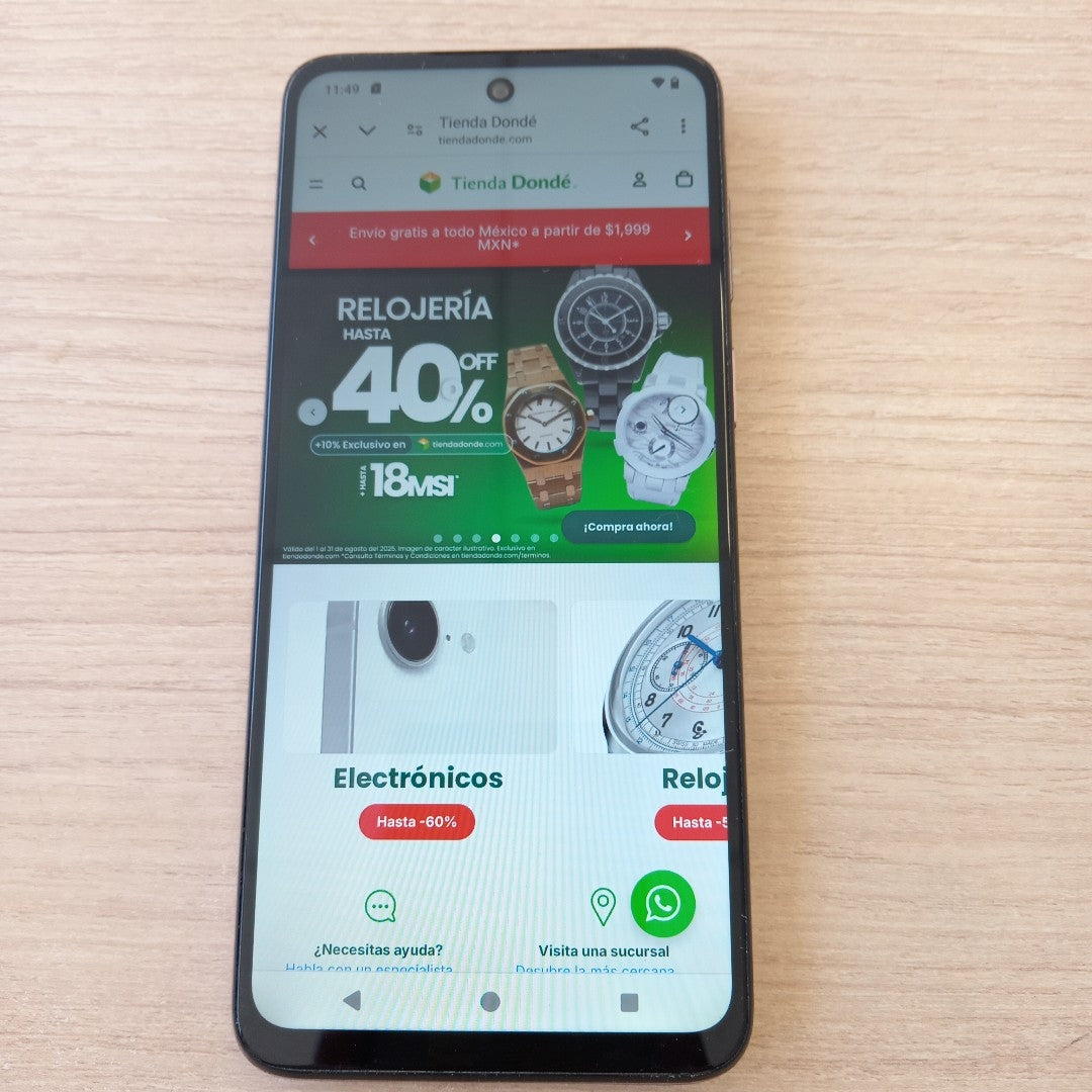 CELULAR MOTOROLA MOTO G13 XT2331-1 (2023) 128 GB 4 GB RAM (SEMINUEVO)