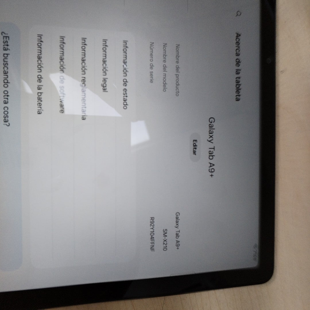 TABLETA SAMSUNG GALAXY TAB A9+ SM-X210 (2023) 128 GB 8 GB RAM (SEMINUEVO)