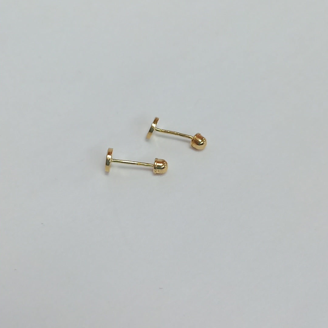 BROQUELES ORO 14K 1 (NUEVO)