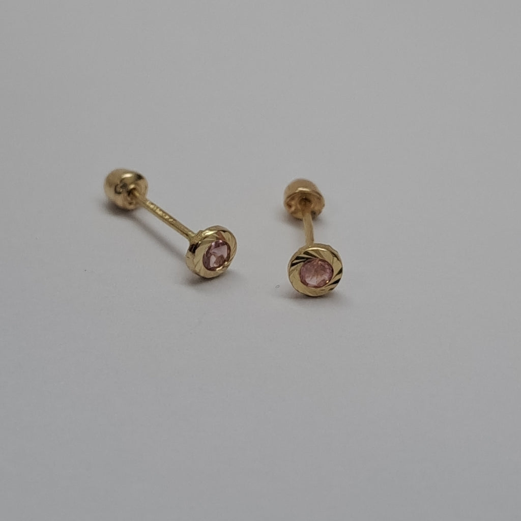 BROQUELES ORO 14K 1 (NUEVO)