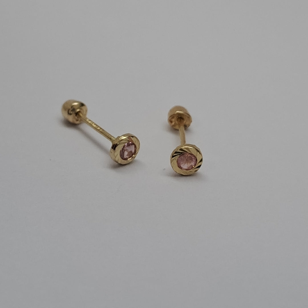 BROQUELES ORO 14K 1 (NUEVO)